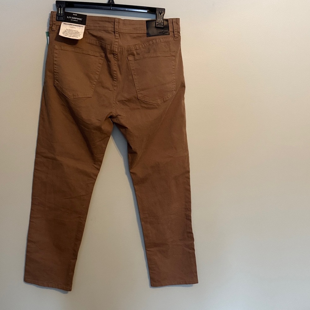 Liverpool Men's Tan Relaxed Jeans - Picture 7 of 7